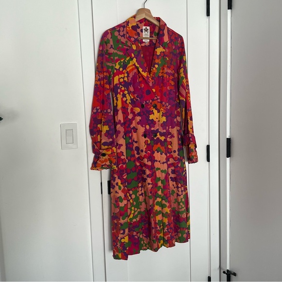 Anthropologie Roopa Pemmaraju Abstract Duster Jacket Sz. XS - Picture 2 of 6